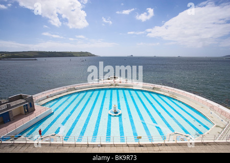 Piscina Tinside, la zappa, Plymouth Devon, Inghilterra, Regno Unito Foto Stock