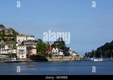 Kingswear e castello di Dartmouth, Dartmouth, Devon, Inghilterra, Regno Unito Foto Stock