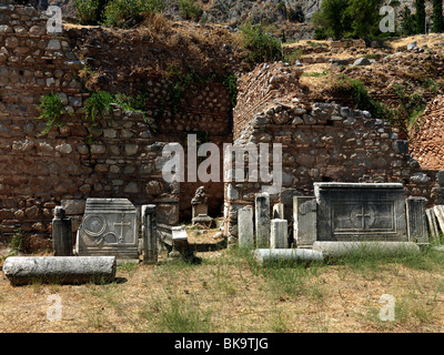 Antica Delphi Monte Parnassus Sterea Ellada Grecia Foto Stock