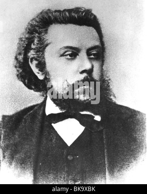 MODEST MUSSORGSKY - Il compositore russo (1835-81) Foto Stock