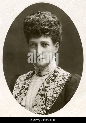 La regina Alexandra - Alexandra della Danimarca - consorte di Edward VII circa 1901 Foto Stock