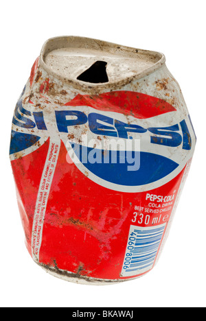Vecchio può della Pepsi Cola Foto Stock