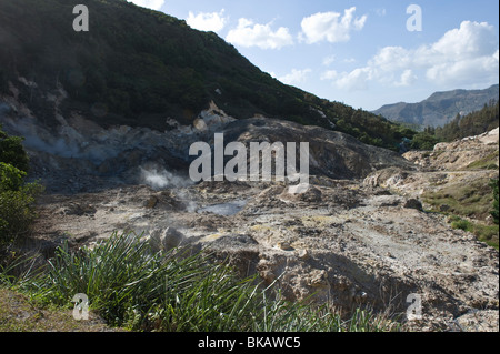 Santa Lucia vulcano Soufriere Soufriere Saint Lucia Windward Islands West Indies Caraibi America Centrale Foto Stock