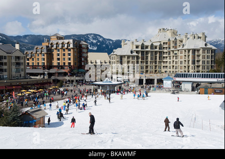 Whistler Mountain ski resort luogo del 2010 Giochi Olimpici Invernali in Canada Foto Stock