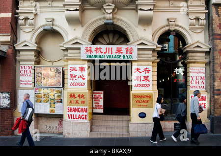 A Chinatown e Little Bourke Street, Melbourne, Australia Foto Stock