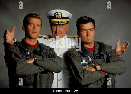 HOT SHOTS (1991) CARY ELWES, LLOYD PONTI, Charlie Sheen HTSS 002 Foto Stock