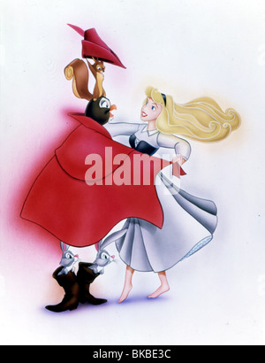 SLEEPING BEAUTY (ANI - 1959) Credito animati Disney SLPB 001 OS Foto Stock