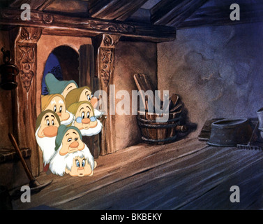Biancaneve e i sette nani (1937) Credito animati Disney SSNW 005CP Foto Stock