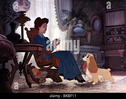 La signora e il vagabondo (ANI - 1955) Credito animati Disney LATT 015FOH Foto Stock