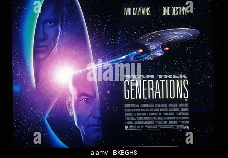 STAR TREK: generazioni (1994) POSTER (William Shatner, Patrick Stewart) STGN 068 Foto Stock