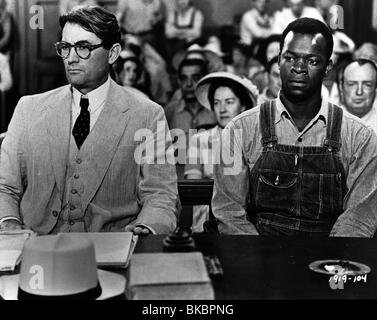 Per uccidere un MOCKINGBIRD (1962) Gregory Peck, Brock Peters TKM 015P Foto Stock