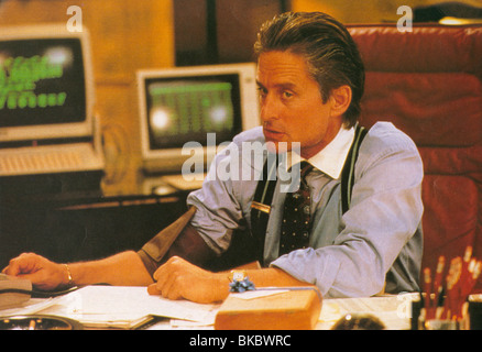 WALL STREET (1987) Michael Douglas WLS 002FOH Foto Stock