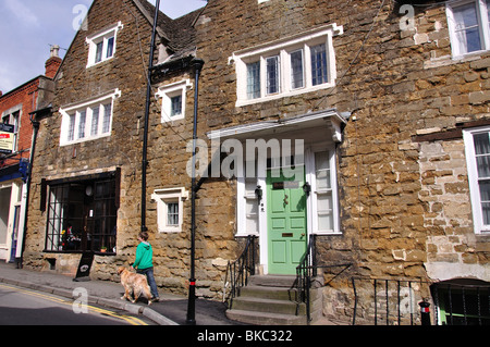 Long Street, Wotton-under-Edge, Gloucestershire, England, Regno Unito Foto Stock