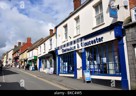 Long Street, Wotton-under-Edge, Gloucestershire, England, Regno Unito Foto Stock