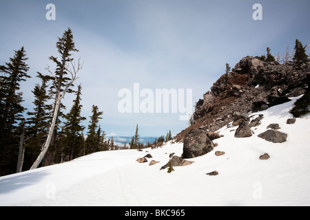 Tappo di Cloud, Cooper Sperone, Mount Hood National Forest - Monte Cofano, Oregon Foto Stock