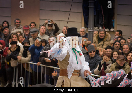 Sardegna, Italia. La Sartiglia festeggiamenti carnevaleschi in Oristano. Foto Stock