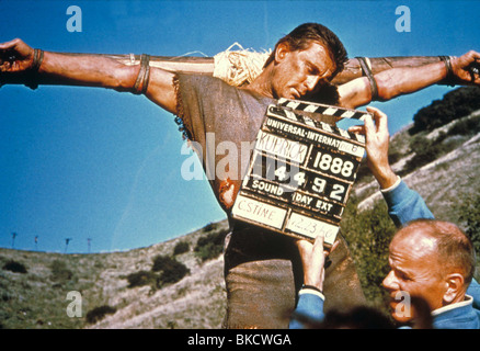 Le riprese di produzione (ALT) dietro le quinte (ALT) ubicazione (ALT) SUL SET (ALT) O/S 'SPARTACUS" (1960), con Kirk Douglas film 373 Foto Stock