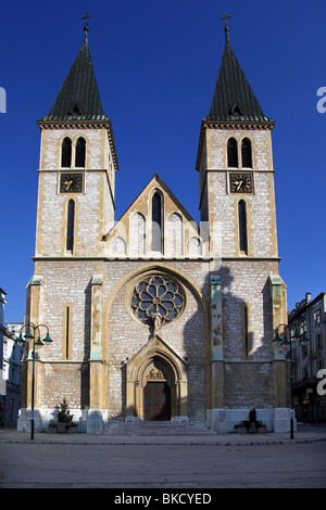 Gesù la Cattedrale del Sacro Cuore a Sarajevo in Bosnia e Erzegovina Sarajevo in Bosnia e Erzegovina 16 Marzo 2010 Foto Stock