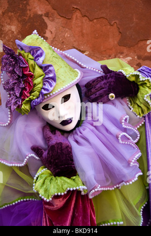 Il Carnevale di Venezia il partecipante a San Francesco della Vigna Foto Stock