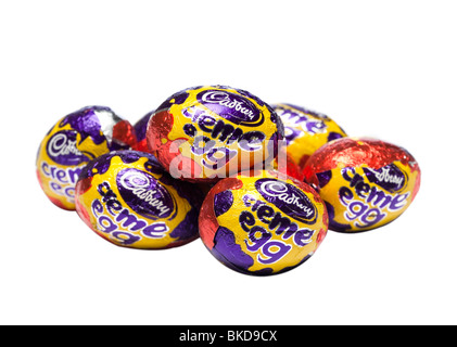 Cioccolato crema Cadburys uova intaglio Foto Stock