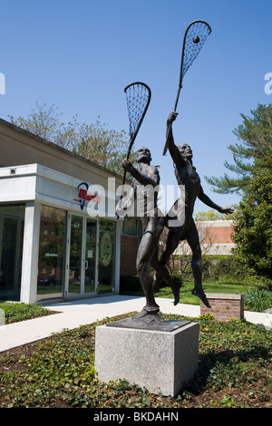 National Lacrosse Hall of Fame and Museum presso la Johns Hopkins University, Baltimora, Maryland, USA. Foto Stock
