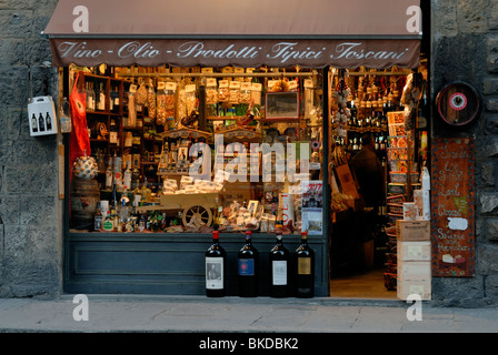 Prodotti Tipici Toscani, prodotti tipici della Toscana. La Toscana è ricca tradizione gastronomica si riflette nei numerosi locali di Foto Stock
