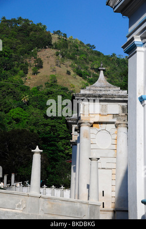 Ingresso alle rovine di Sans Souci Palace, Milot, nord di Haiti Foto Stock