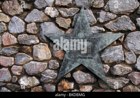 Brass star, commigrating, Edward Kennedy, Duke Ellington, compositore americano, Pianista, orchestra jazz dal 1923, nato a Washington, con sede a New York Foto Stock