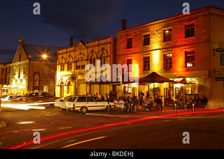 Bar e ristoranti, Salamanca Place, Hobart, Tasmania, Australia Foto Stock