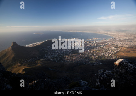 Capetown da notte, Sud Africa Foto Stock