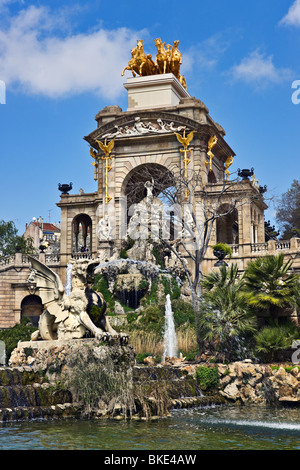 Parc de la Ciutadella fontana, Barcellona, in Catalogna, Spagna Foto Stock