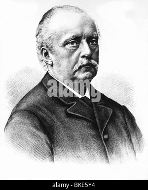Helmholtz, Hermann von, 31.8.1821 - 8.9.1894, scienziato tedesco (medico e scienziato naturale), ritratto, litografia, Foto Stock
