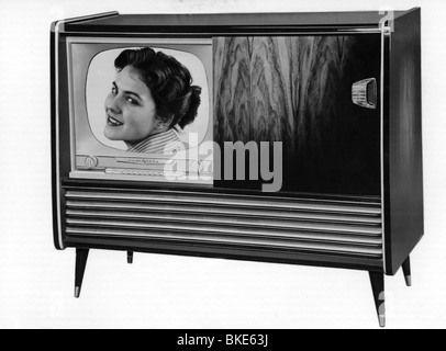 Trasmissione, televisore, 'Trianon-Stereo' (tipo 2655), 1950s, , Foto Stock