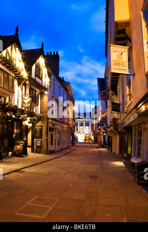 Guardando da Stonegate verso Mansion House York Yorkshire Regno Unito Foto Stock