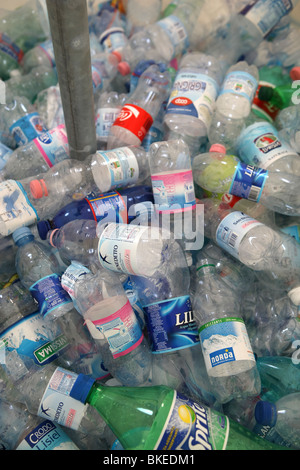 Il riciclaggio, bottiglia, plastica, inquinamento, ecologia Foto Stock