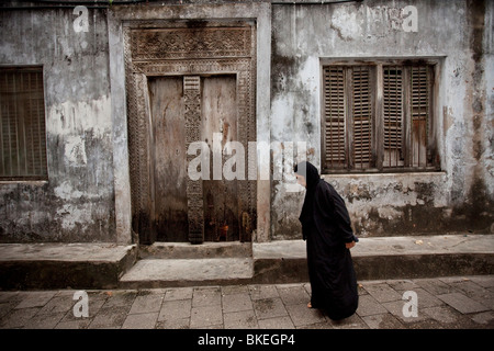 Vicolo - Stonetown, Zanzibar, Tanzania. Foto Stock