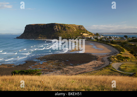 Il dado, testa circolare e Godfreys Beach, Stanley, Northwest Tasmania, Australia Foto Stock