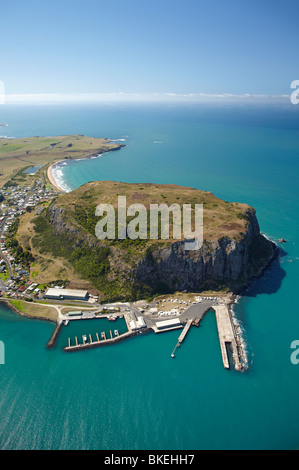 Stanley e "dado" (testa circolare), a nord-ovest della Tasmania, Australia - aerial Foto Stock