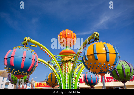 Luna park giostre a Hastings East Sussex Foto Stock
