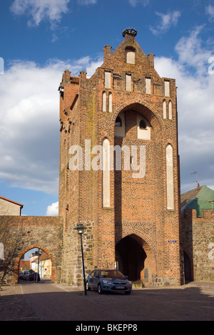 Berliner Tor, Templin, Brandeburgo, Germania Foto Stock