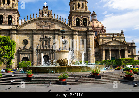 Cattedrale nel centro storico di Guadalajara, Jalisco, Messico Foto Stock