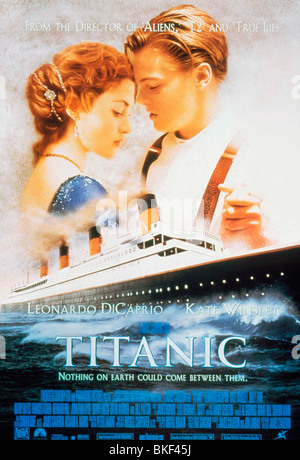 TITANIC (1997) Kate Winslet, LEONARDO DiCAPRIO POSTER TITI 149 Foto Stock