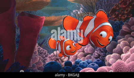 Alla ricerca di Nemo (2003) ANIMAZIONE DISNEY CREDITO FINN 001-08 Foto Stock
