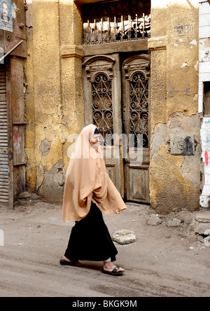 Scena di strada , al gamaliyya ,il Cairo islamica , Egitto Foto Stock