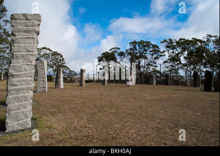 'Stonehenge' monumento, Moree, Nuovo Galles del Sud, Australia. Foto Stock