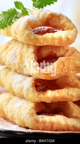 Pasta sfoglia rotoli Foto Stock