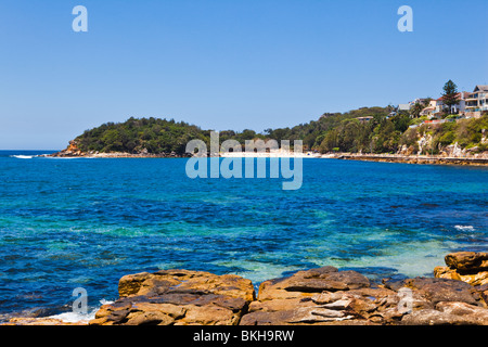 Cabbage Tree Bay e Shelly spiaggia di Manly Foto Stock