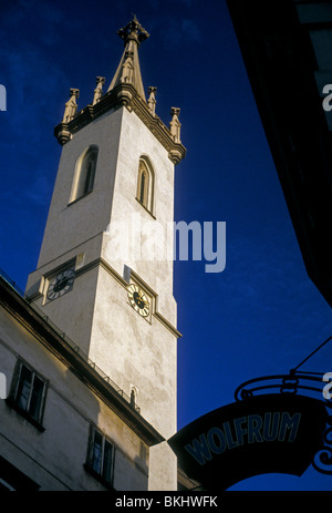 Campanile, Chiesa degli Agostiniani, augustinerkirche, edificio religioso, edificio sacro, la città di Vienna, Vienna, Austria Foto Stock