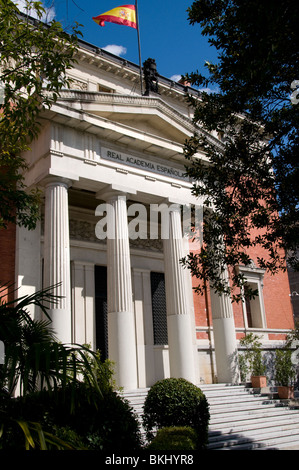 La Reale Accademia Spagnola Real Academia Española Madrid Spagna - Spagnolo Foto Stock