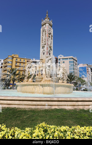 Plaza de Los Luceros, Alicante / Alacant, Provincia di Alicante, Comunidad Valenciana, Spagna Foto Stock